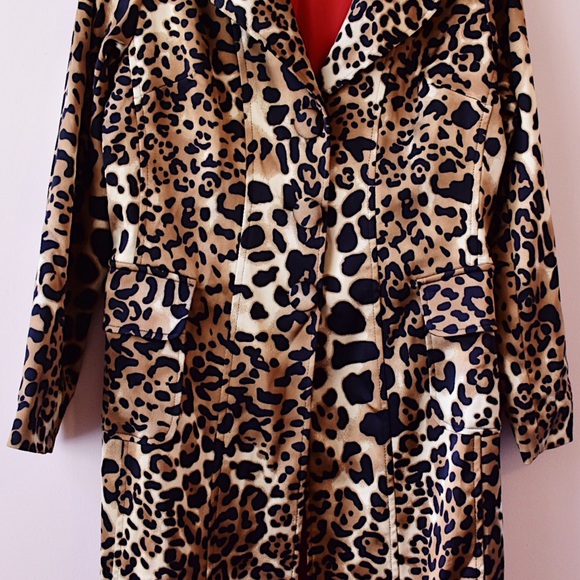 FIRM PRICE⬇️Caché Leopard Print Trench Coat - Picture 5 of 8